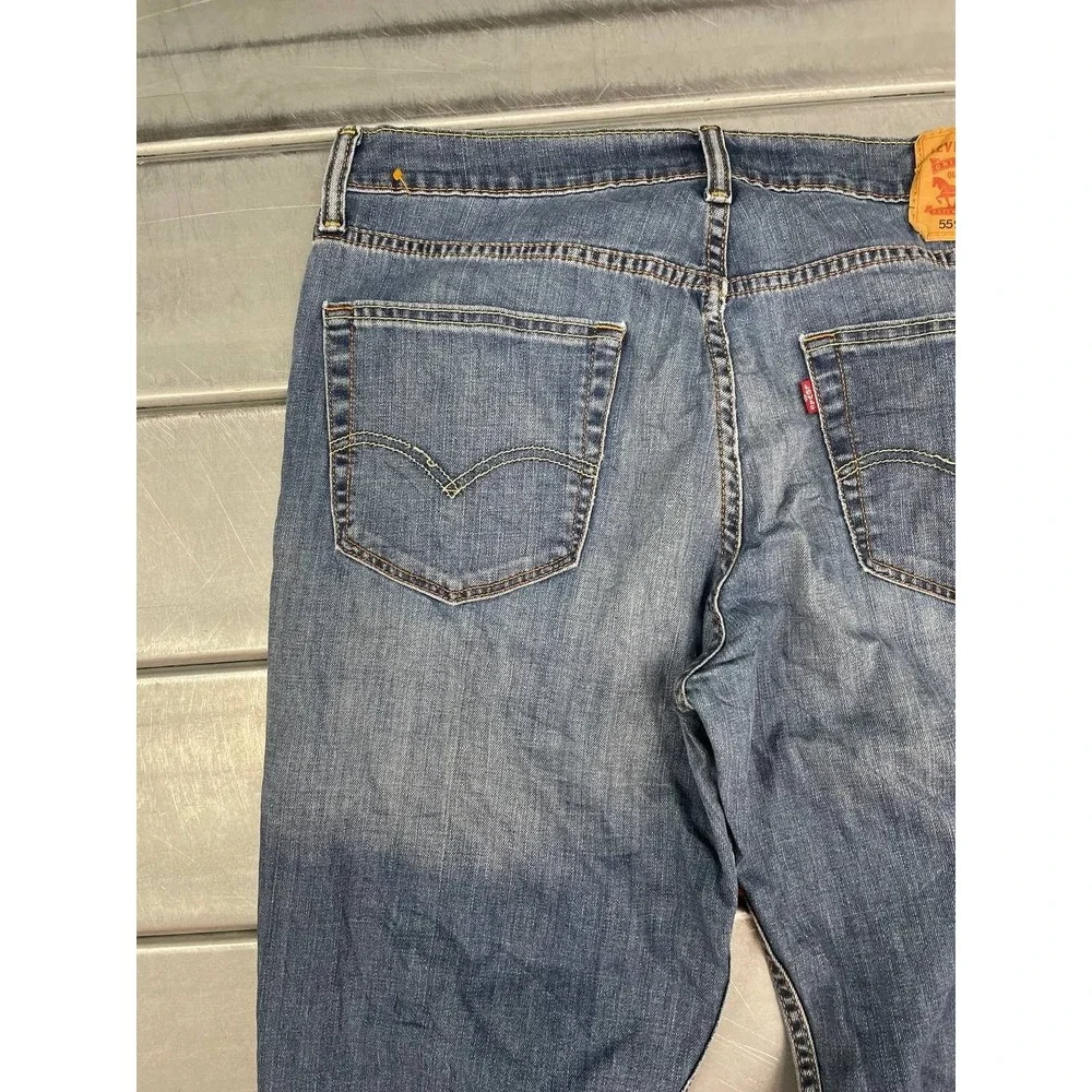 Levis 559 Straight Jeans Mens‎ 34x34 Blue Medium Wash Denim Everyday Wear